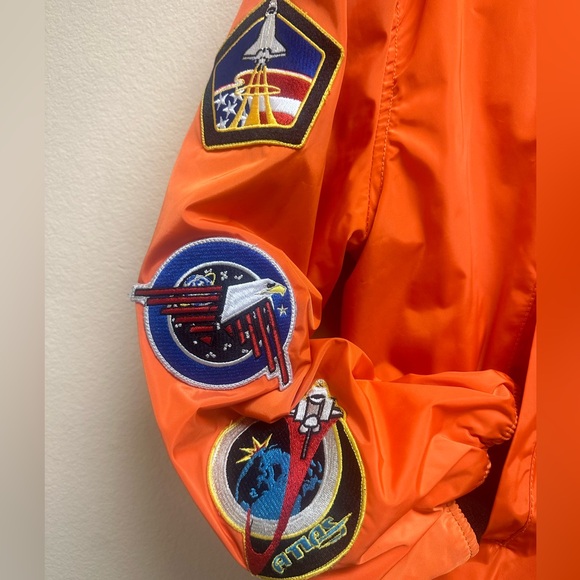 NASA Bomber Jacket Mens Sz M - Picture 3 of 6